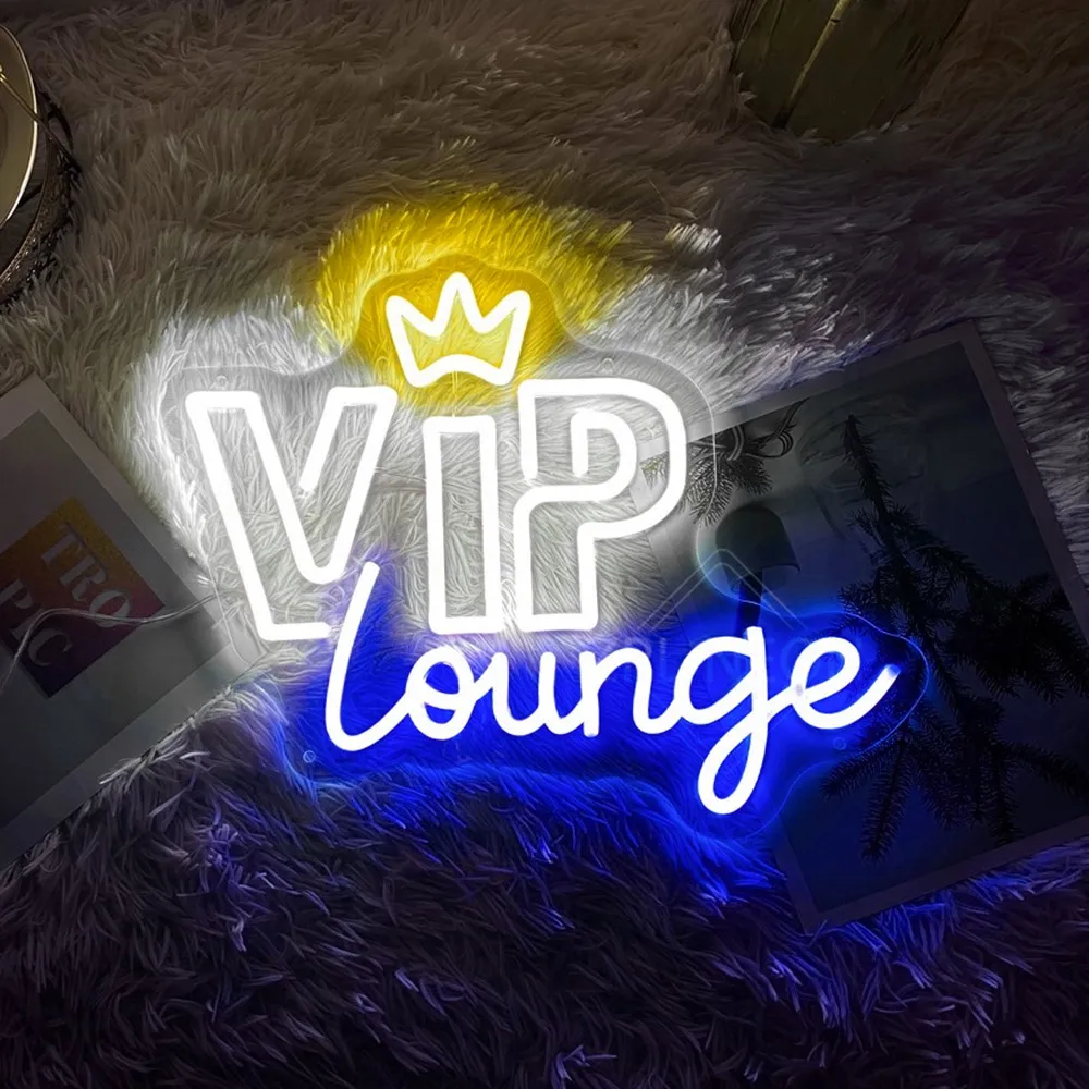 

VIP Lounge Neon Signs For Bar Cafe Hotel Beauty Salon Guset Room Decor Wall Hanging Neon Led Sign Shop Office Neon Light Up Sign