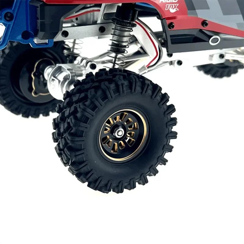 E-Star Hub Messing Elektrophoretische Light Edge Reifennabe für Hyper GO MJX 1/18 H18P RC Auto