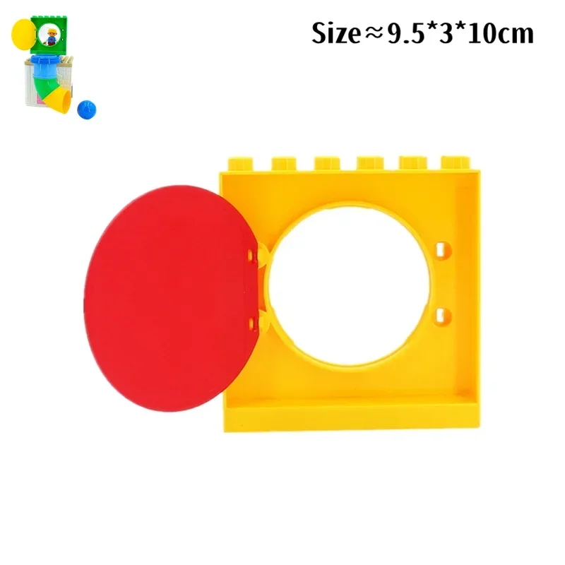 Grote bouwstenen Glijbaan Trap Schommel Wip Reuzenrad Serie Compatibel Duploe Grote Baksteen Kinderen Educatief Speelgoed Kid Gift - afbeelding 1