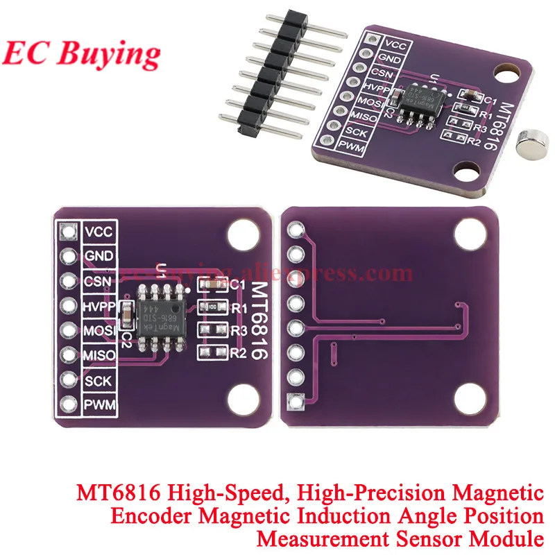 5Pcs/1pc AS5600 Magnetic Encoder Module TLE5012 MT6701 MT6816 MT6826S AK09911C 3144E Hall Sensor Induction Control Door Switch