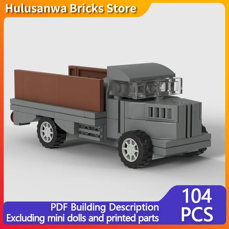 

WW2 Blitz Military Truck Model MOC Building Bricks War Equipment Modular Technology Gifts Holiday Assemble Children Toys Suit