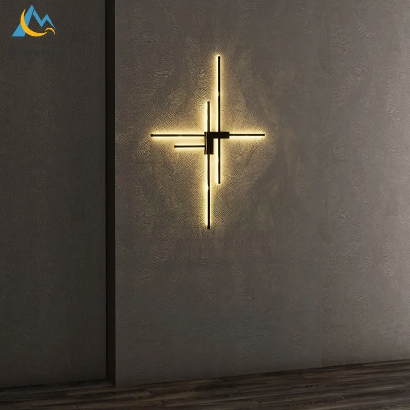 Applique murale LED au design moderne et simpliste, luminaire décoratif d'intérieur, idéal pour une chambre à coucher, une chambre à coucher, une chambre à coucher, un couloir ou des escaliers