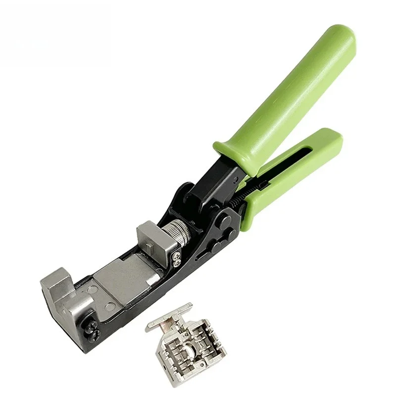110 Type AMP Punch Down Tool, 180°&90°Flying Fish Network Module Crimper For CAT5 CAT6 Ethernet Keystone Jack Termination