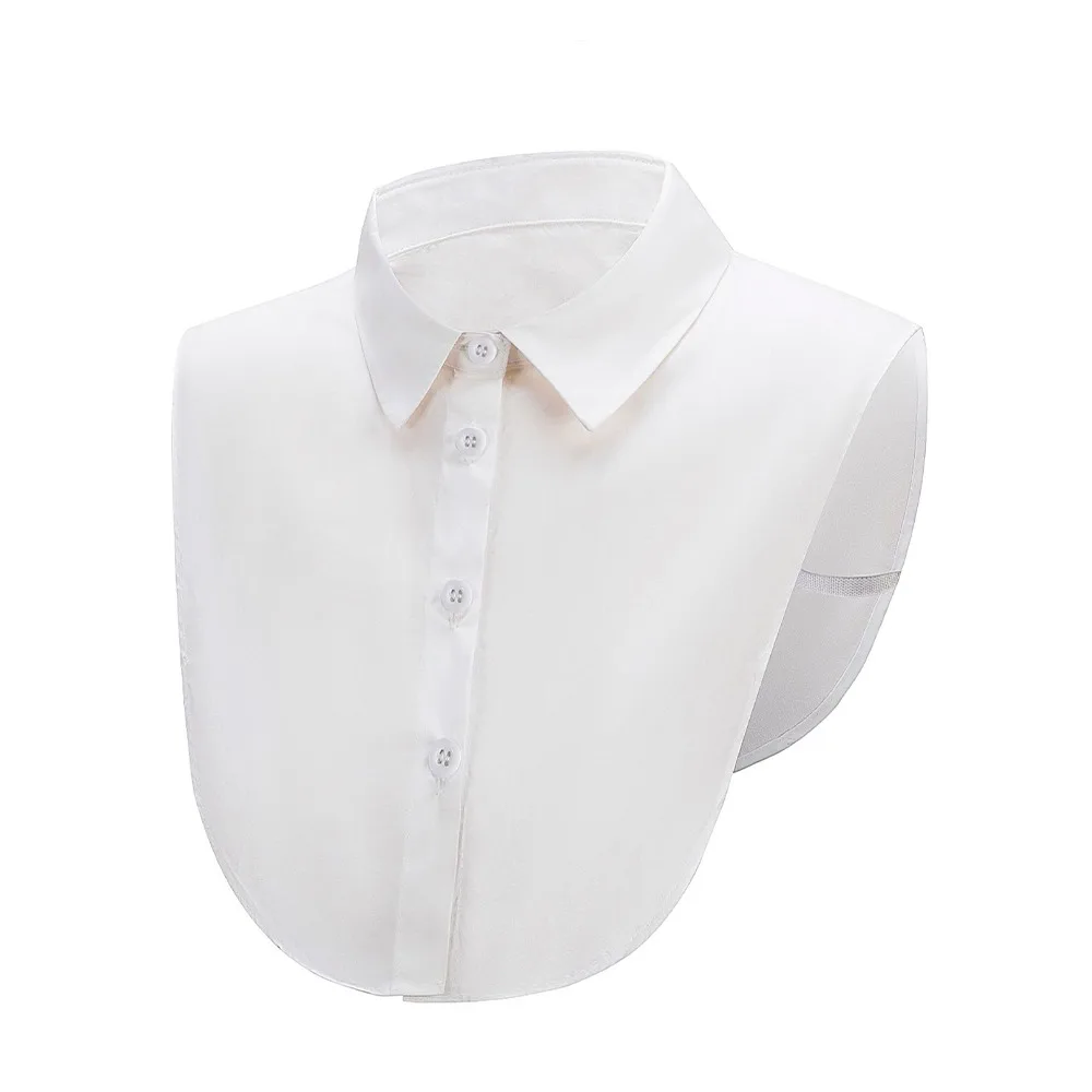 

Exquisite Multi-functional Fake Collar Solid Cotton Shirt Lapel Blouse Top Clothes Shirt Accessories for Men Women