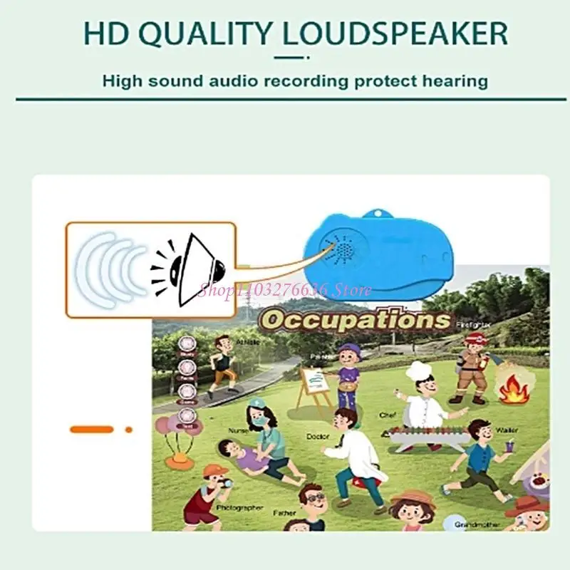 R6fd Kids Interactive Educational Wall Chart Talking Wall Chart Chart per il bambino che apprendono l'apprendimento precoce e