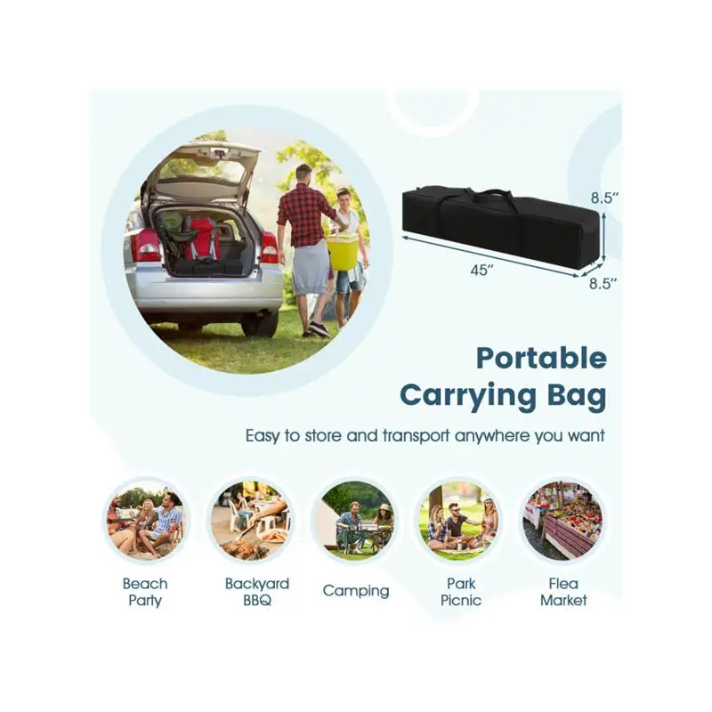 خيمة بمظلة منبثقة مقاس 14 × 9.2 بوصة - مأوى خارجي وردي للمناسبات والحفلات #6