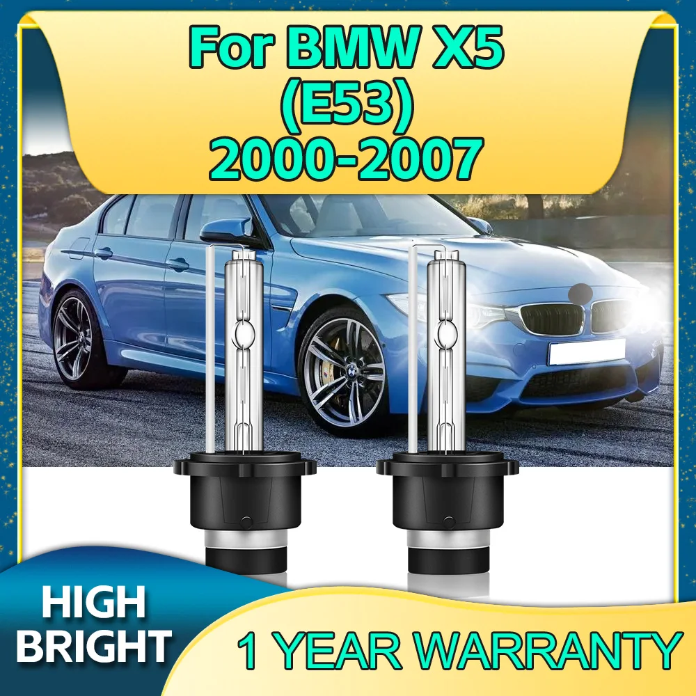 

2PCS Car Xenon Light D2S HID Car Headlight Bulbs 35W 6000K Auto Headlamp For BMW X5 E53 2000 2001 2002 2003 2004 2005 2006 2007