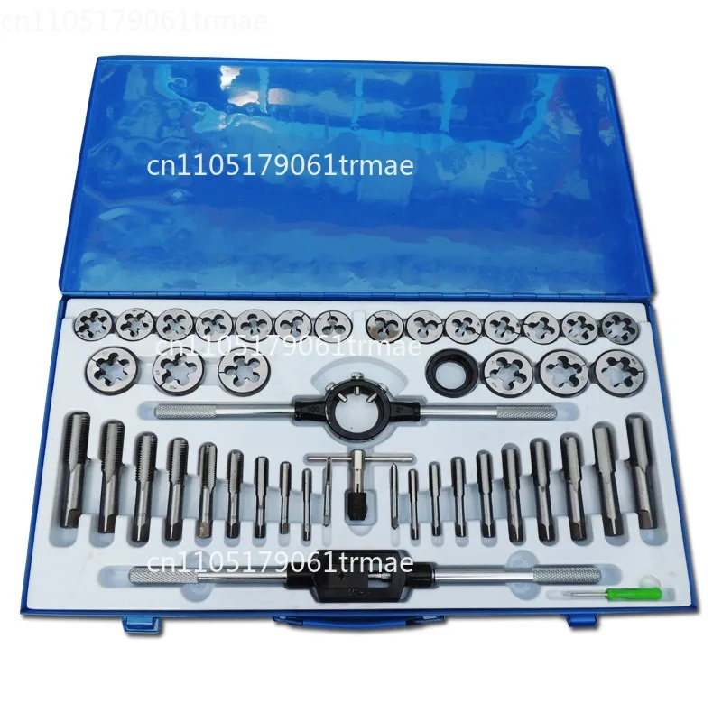 Industrial Grade Bearing Steel 45-Piece 60-Piece 110-Piece Tap and Die Set Metric Inch Hand Tap Threading