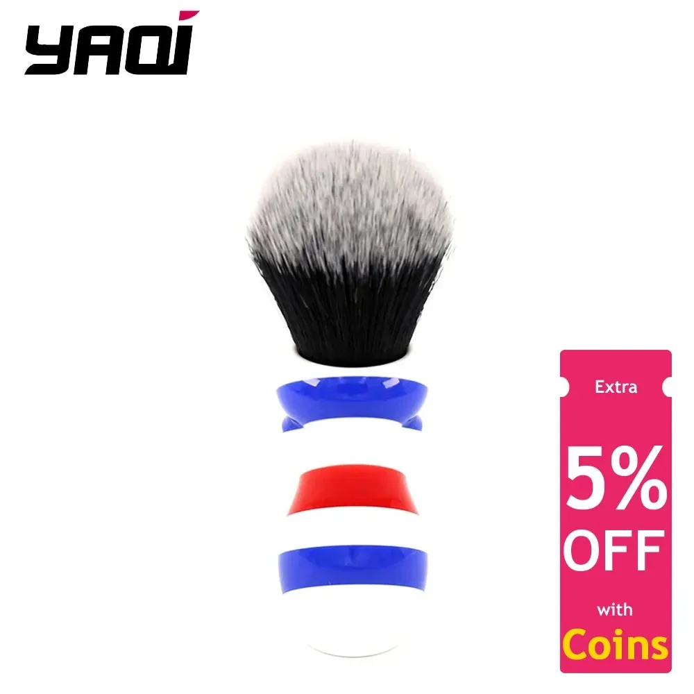 Yaqi Versatile New Barber Pole Style 24mm Tuxedo Knot mens Shaving Brush Vintage Ergonomic Design Durability Wet Shaving Brush
