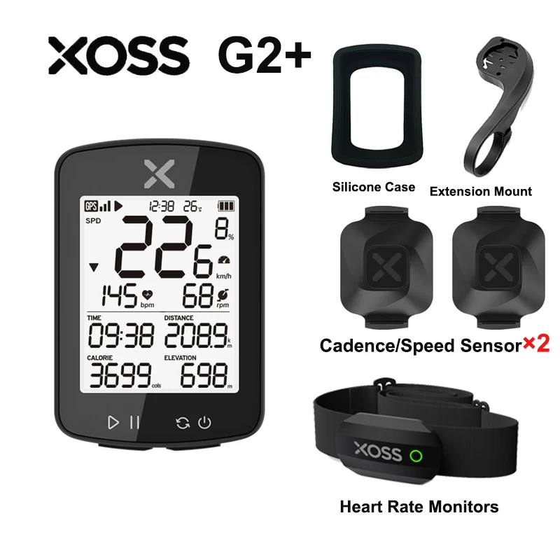 XOSS G Gen2 Copteur Vélo GPS, Copteur Vélo sans Fil Support Ant XOSS G Gen2 Copteur Vélo GPS, Copteur Vélo sans Fil Support Ant