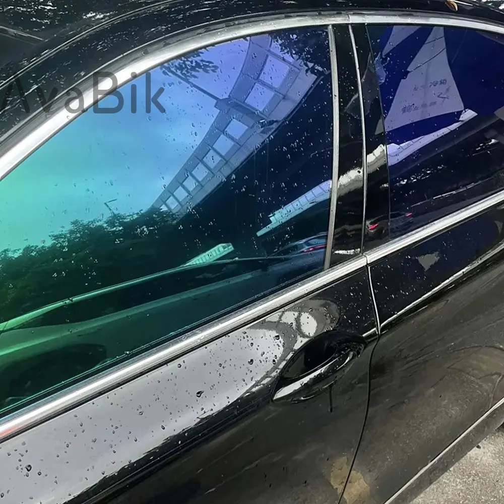 

99%UVR High Clear Good Shrinkage Purple Blue Chameleon Solar Tint Film Car side Windshield Solar Anti UV Heat Insulation Sticker