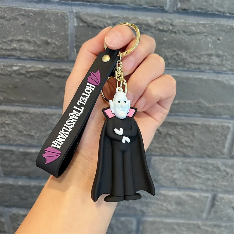 Cute Anime Hotel Transylvania Keychain On The Phone Car Key Chain Toys Accessories Men Women Pendant Christmas Gifts