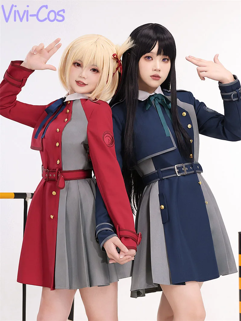 

Vivi-Cos Anime Lycoris Recoil Nishikigi Chisato Inoue Takina Cosplay Costume Role Play Outfit Kimono Uniform Halloween New