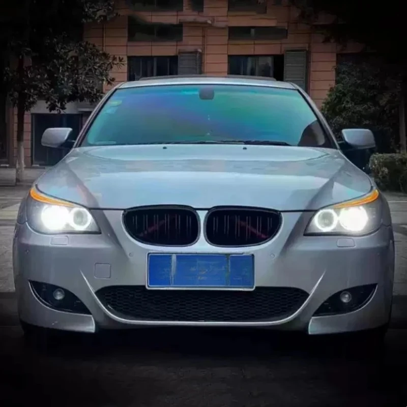 Car body accessories PP Material Car Body Kit for E60 Modified to M5 Style Front Rear Bumper Side Skirts Grille