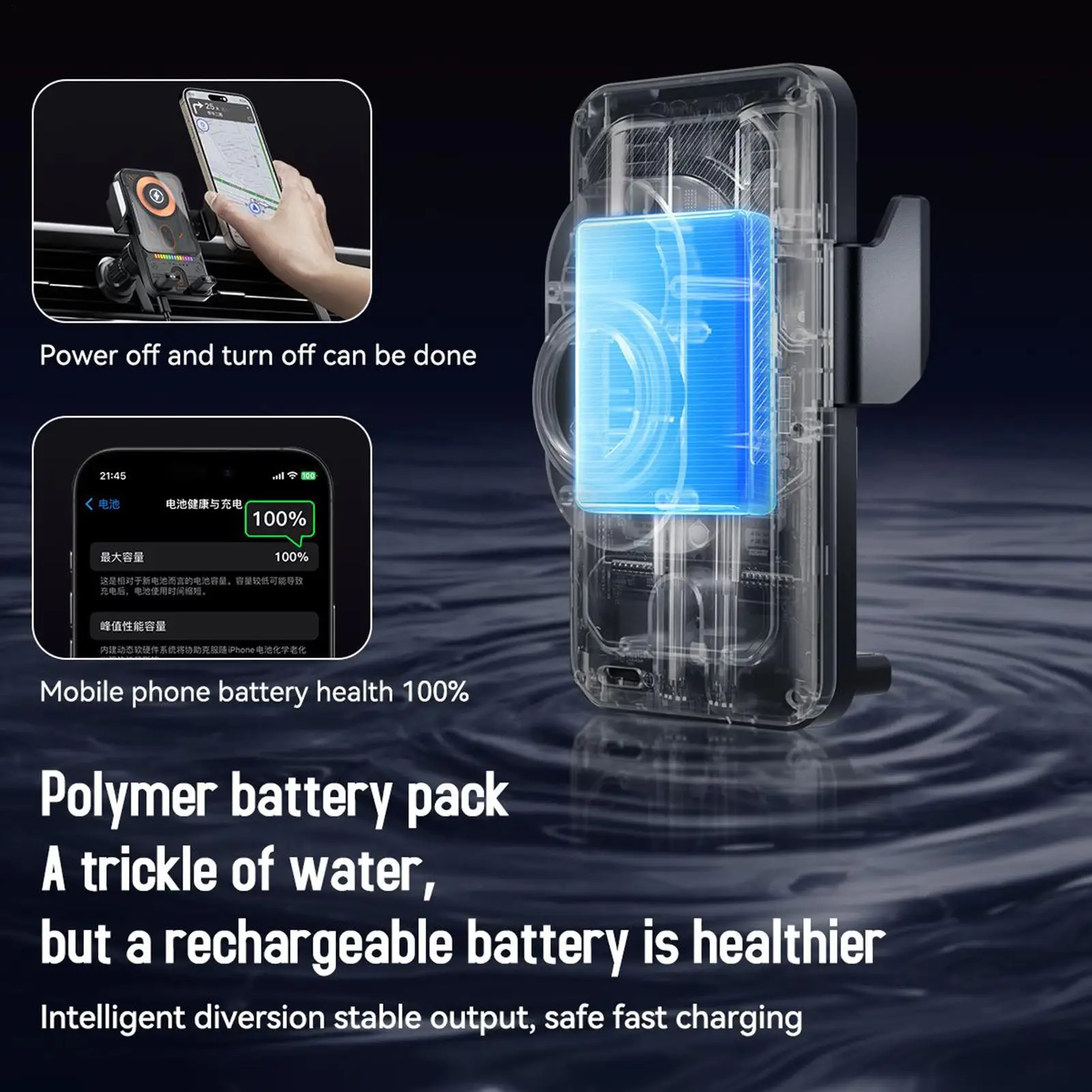 

Автомобильное крепление, держатель для телефона с беспроводной зарядкой, 15 Вт, быстрая зарядка, вентиляционные подставки, вращающийся экран, автомобильный кронштейн для беспроводной зарядки