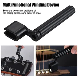 Plastic Acoustic Electric Guitar Bass String Peg Winder Bridge Pin Puller Versatile Guitars Maintenance Tool Accessories