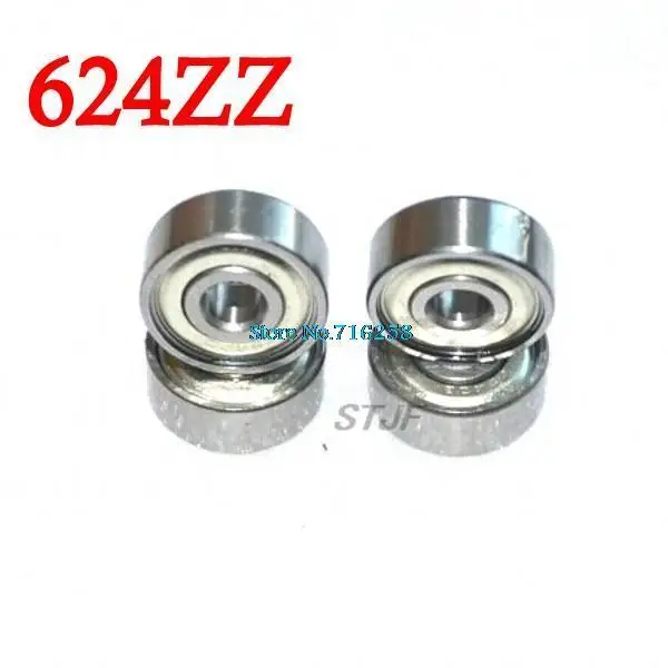 10PCS/LOT 624 624Z 624ZZ ball-bearing 4*13*5 mm chrome steel-bearing