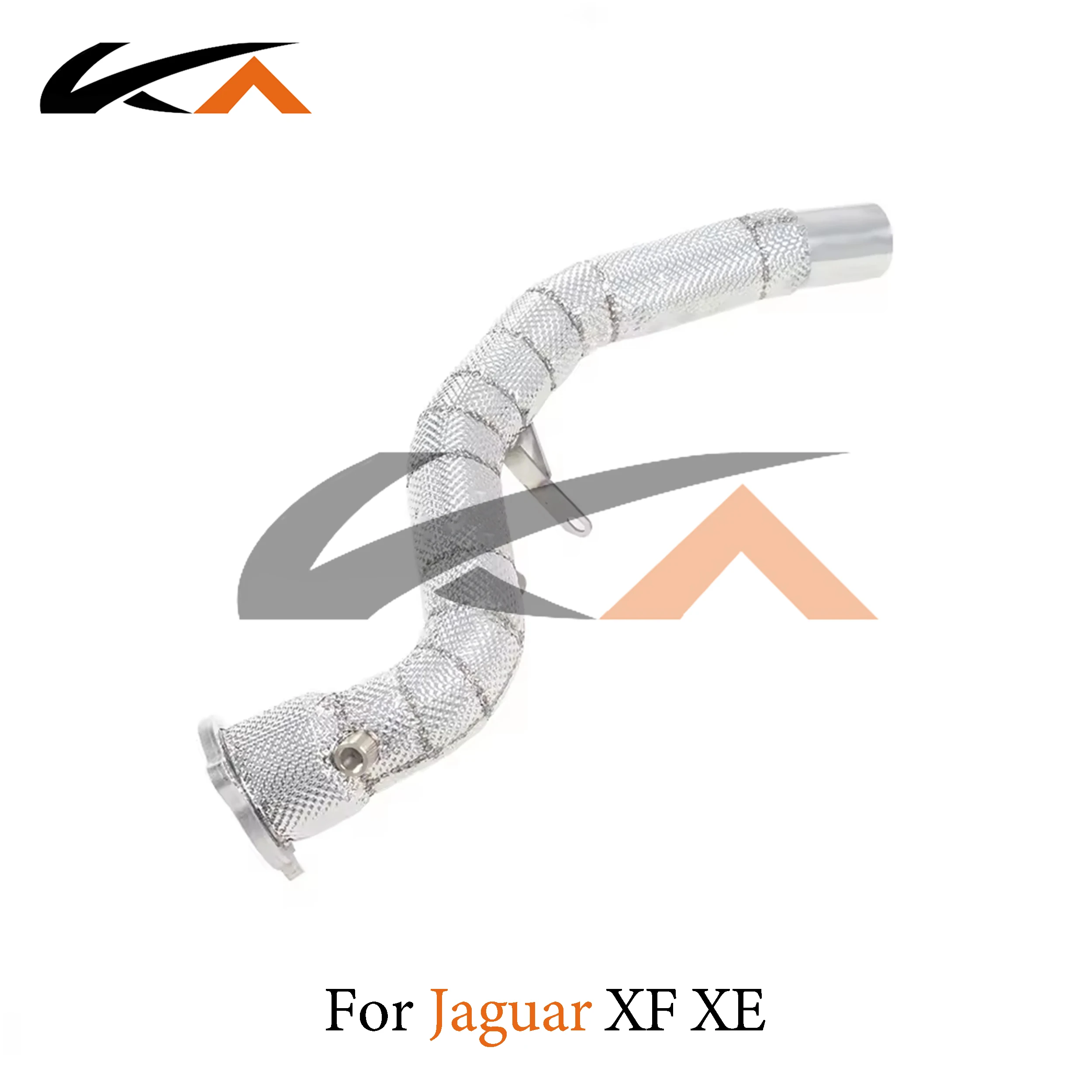 KA Tuning downpipe exhaust for Jaguar XF XE 2.0T axle pipe performance heat shield with catalysis