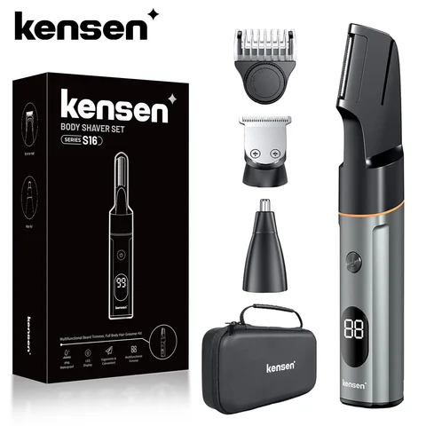 Kensen S16 Триммер для волос 3 в 1 - Многофункциональный инструмент для стрижки — фото устройства