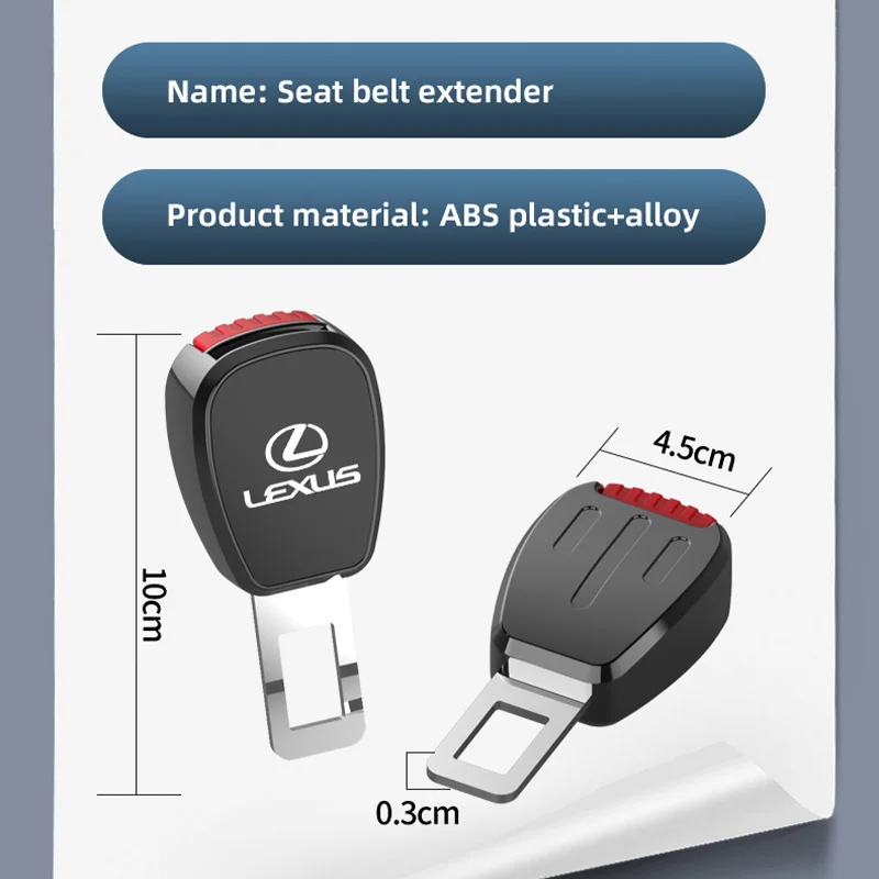 مقعد السيارة حزام موسع التوصيل لكزس RX330 IS250 Ct200h ES300h RX350 IS300h RX400h حزام الأمان تمديد قفل مشبك الملحقات