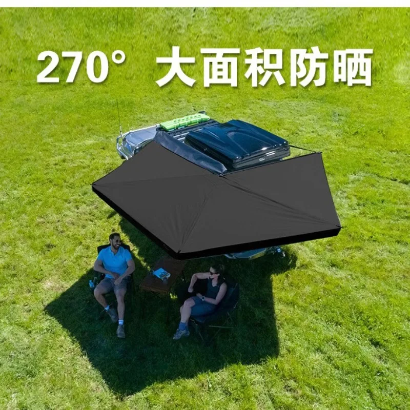 270-degree fan-shaped canopy, sunshade, car rainproof and sunproof side tent, side awning