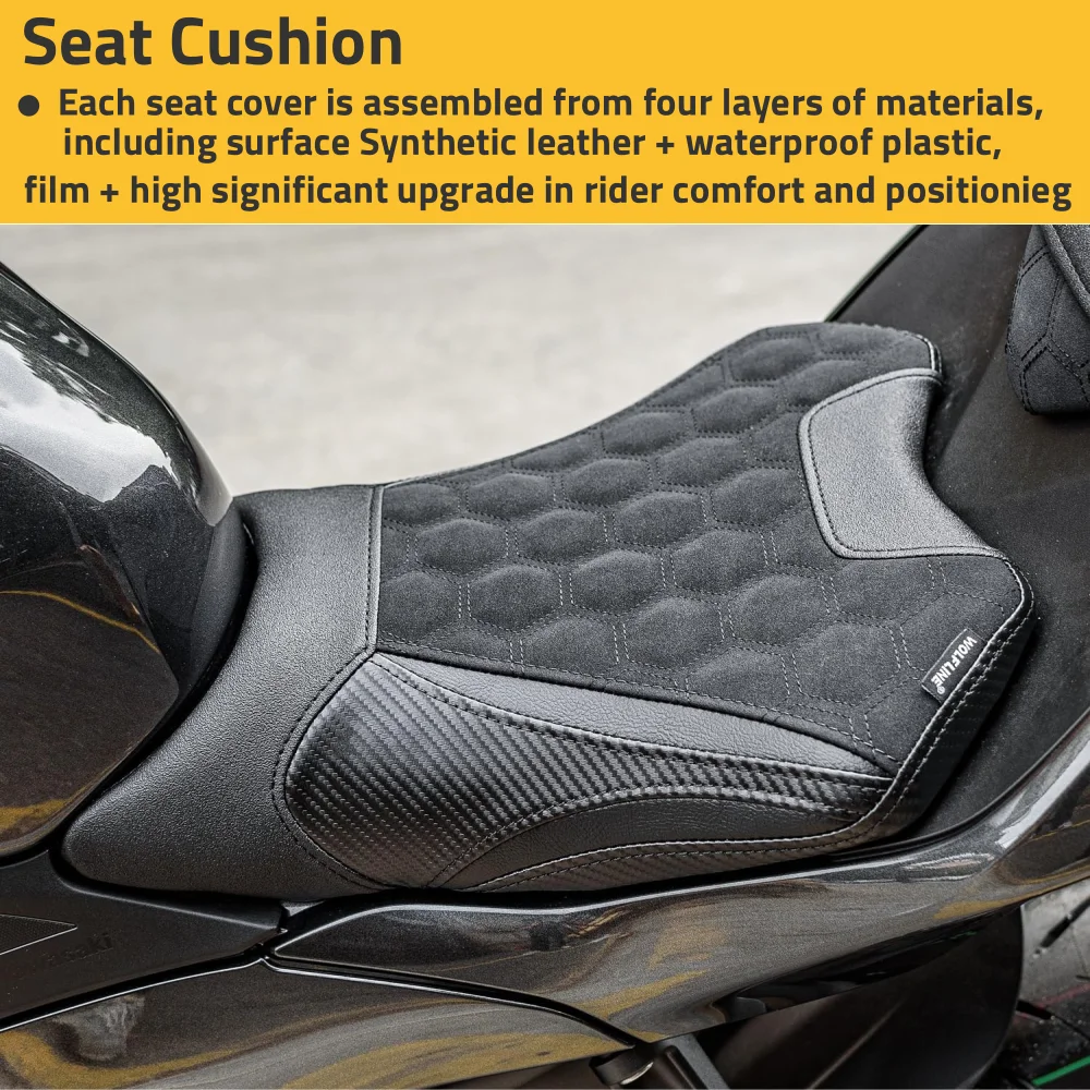 For Ninja 500 Front Seat Pad For Kawasaki Ninja500 Z500 2024 2025 2026 Rider Driver Seat Cushion Cover Motorcycle Accessories