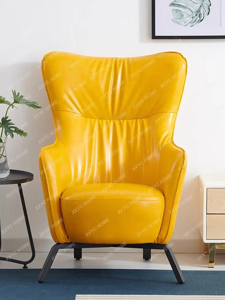 

Современный минималистичный одноместный диван Nordic Leisure Tiger из кожи для гостиной и спальни B