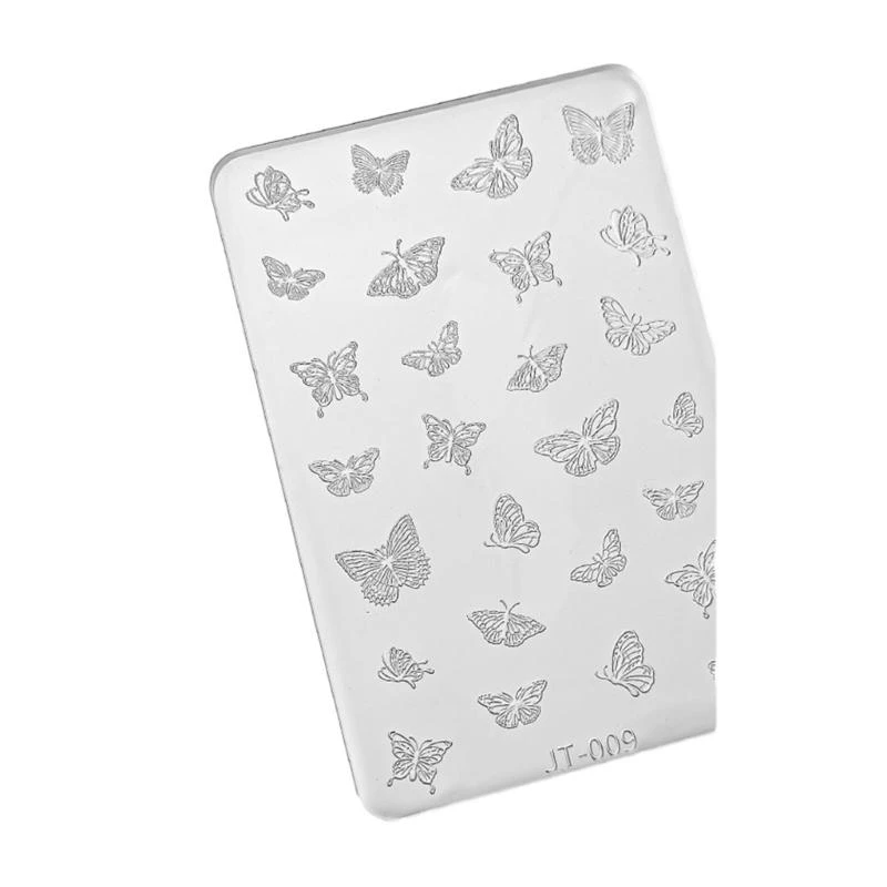 Art Mold UV Epoxy Resin Silicone Mould Three-Dimensional Butterfly Embossing Decorative Sticker Jewelry