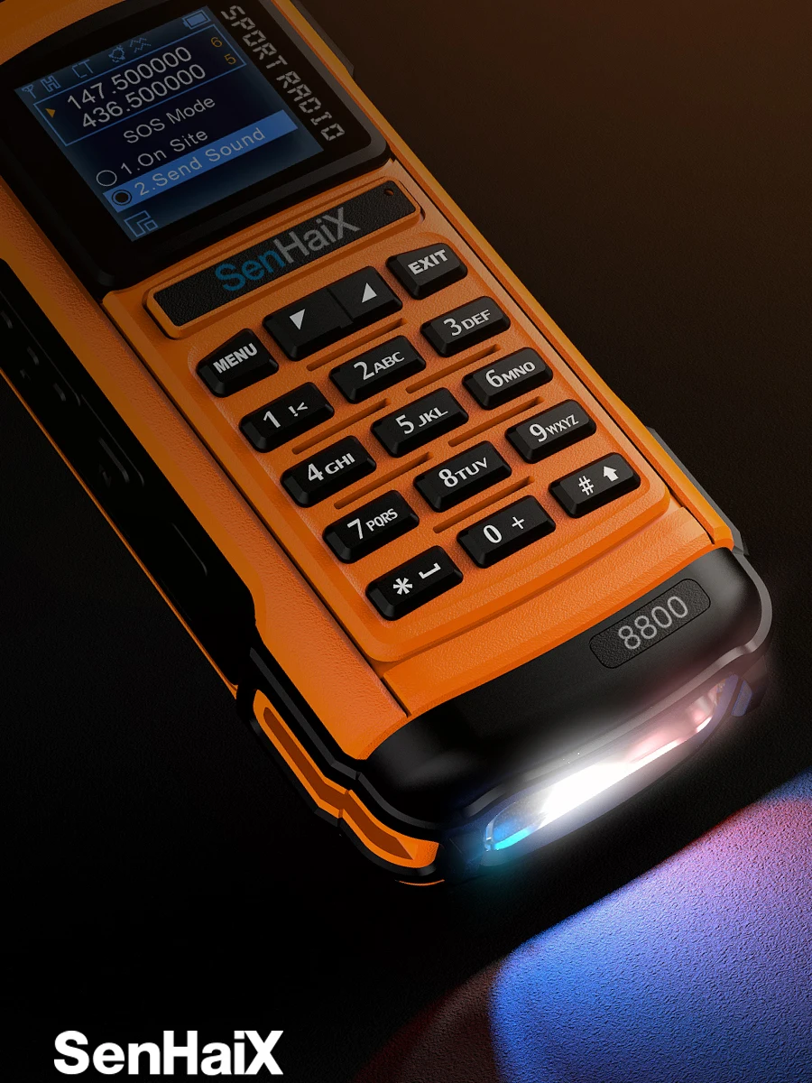 Senhaix8800 Multi-Functional Handheld Walkie Talkie App บลูทูธเขียนความถี่ Dual Band สถานี Self ขับรถเดินทาง