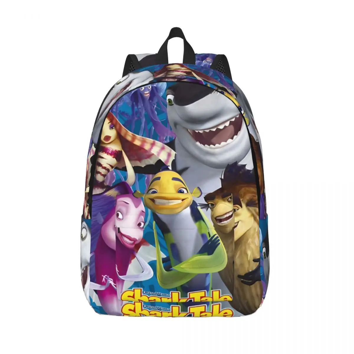 Poster Daypack S-Shark Tale Office Workers Super Quality Hiking Birthday Gift Zipper Closure Handbag