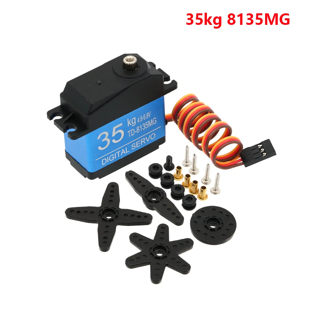 20KG 25KG 30KG 35KG Waterproof Servo 180 Degree Large Torque Digital Servo Metal Gears 25T Servo For RC Car Helicopter image 3