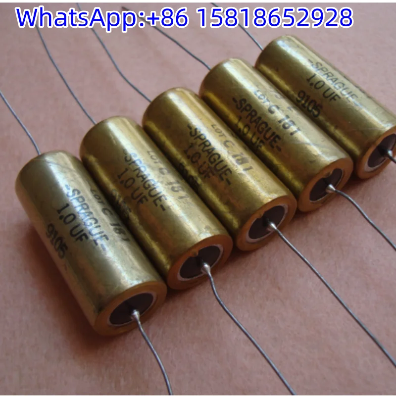 

1 шт., 400 В, 1 мкФ, 1,0 мкФ, снятая с производства США, SPRAGUE SBE 181, ламповый усилитель, винтажные бесконечные конденсаторы с масляной поддержанием
