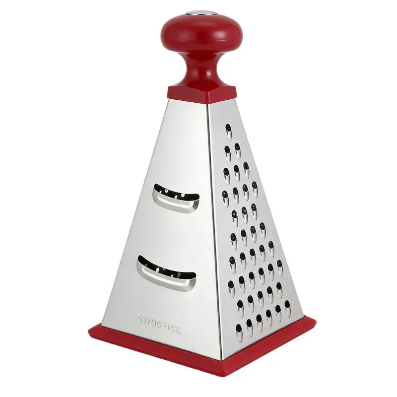 Stainless Steel Cone Shaped Four-Sided Cheese Grater Multifunctional Kitchen Tool for Home Use Cheese Ginger Shredder