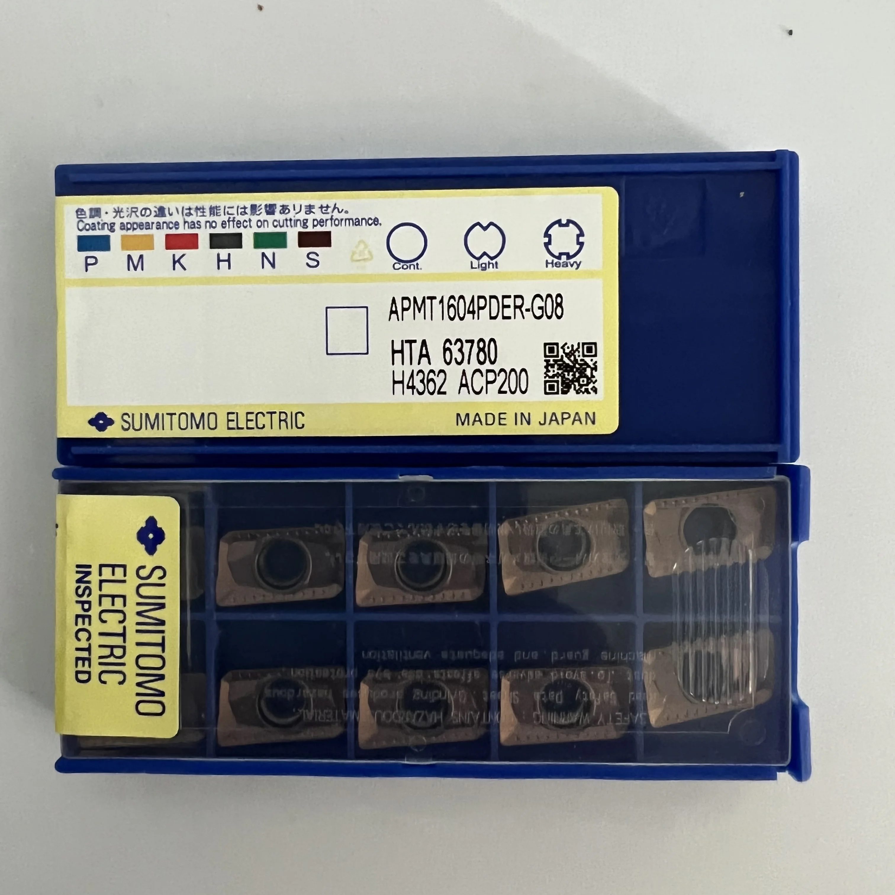 Lama CNC originale ACP200 APMT1604PDER-G08