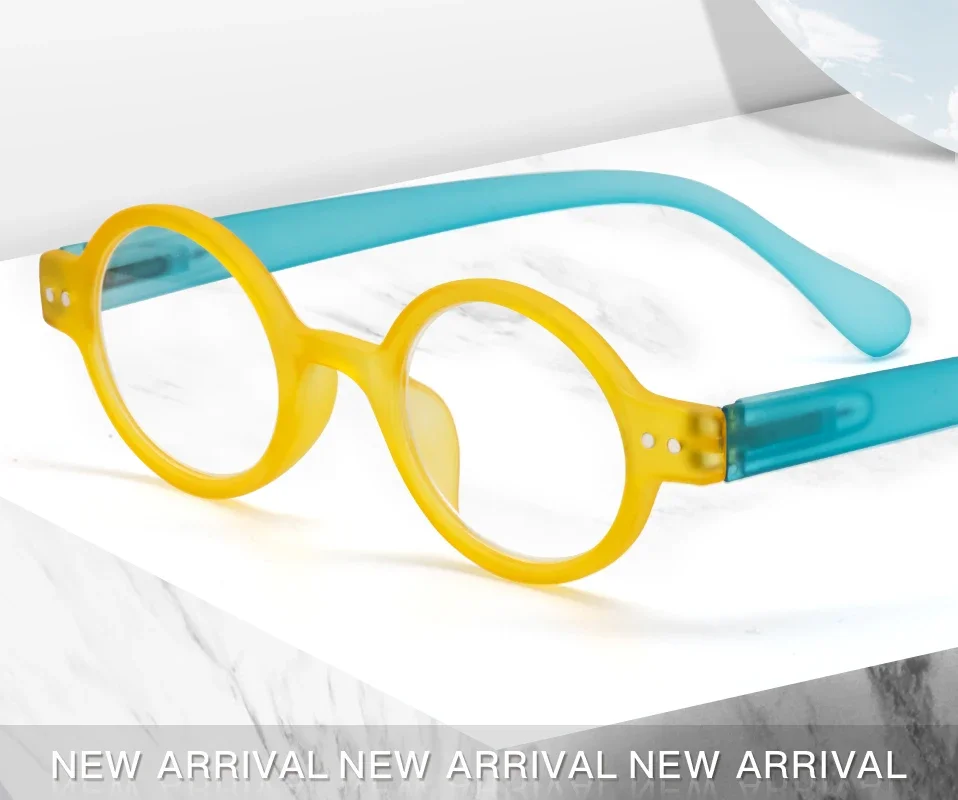 Meeshow Round Reading glasses Men women glasses with diopter Retro Europe style clear summer eye glasses  +2.25+1.75 +4.0  1730