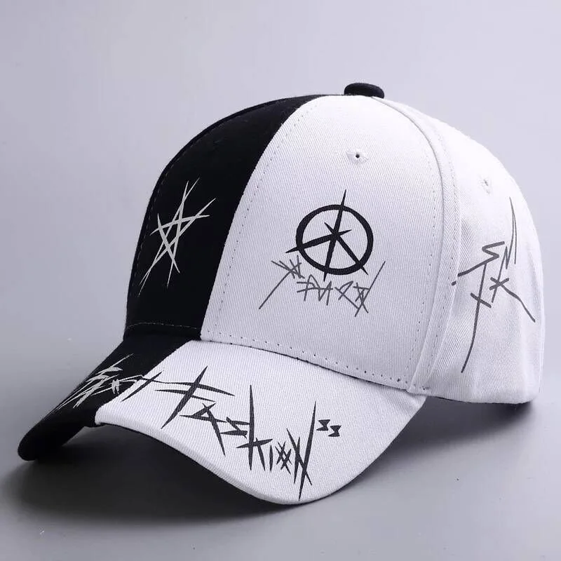 

Star X Print Snapback Cap Adjustable Breathable Sun Protection Baseball Caps For Women Men Summer Travel Sports Hiking Dad Hat