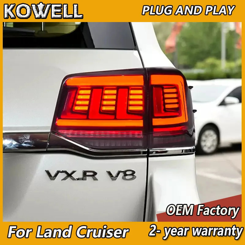 

Car Styling for Toyota Land Cruiser Tail Lights 2016-2021 Land Cruiser Taillights Rear DRL Fog Brake Turn Signal Reversing