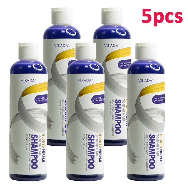 275ml Color Fixing Purple Shampoo Lock Color Cover Gray Hair Fade Yellow After Bleach Hair Dye Long Lasting Non-irritating Care