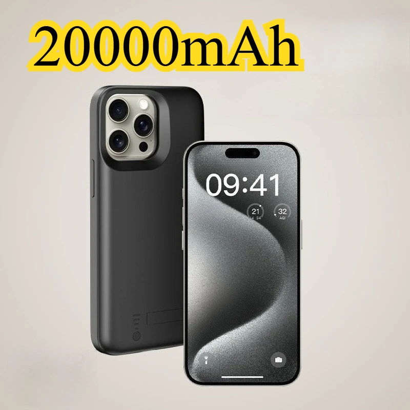 20000mAh Suitable for IPhone 15  15Pro 16  16Pro Series Precise Fit Camera Magnetic Wireless Portable Large Capacity Power Bank