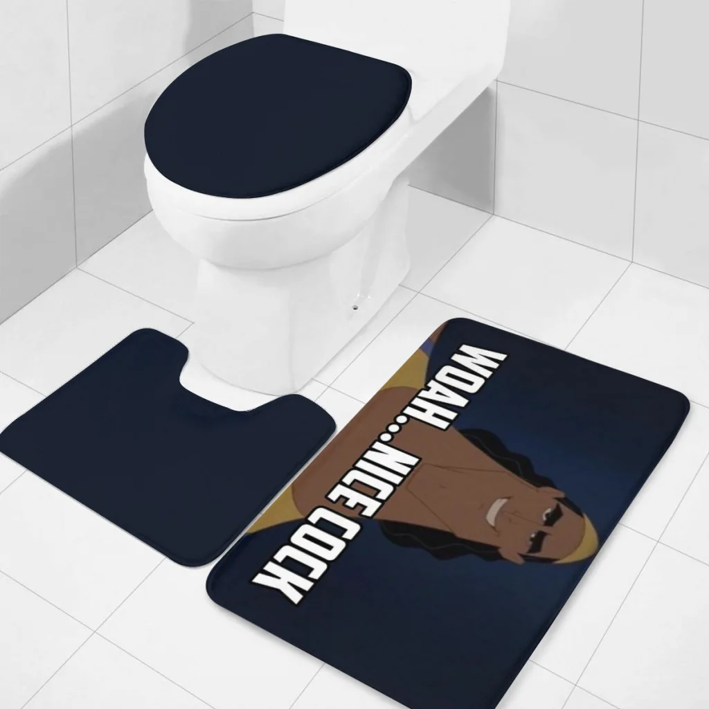 

Woah...Nice Cock Kronk Meme Bathroom Rugs Set 3 Piece U-Shaped Toilet Rug Soft Non-Slip Thick Bath Mat and Contour Toilet Rug