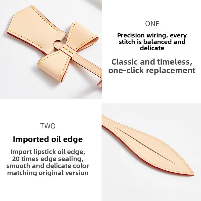Bow leather charm for speedy 20 Cherry women bag fashion durable exquisite workmanship bag decoration bag accessories