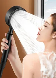 New 304 Stainless Steel Shower Head High Pressure Handheld Large Flow Water Saving Filters Rainfall Faucet Bathroom Accessories