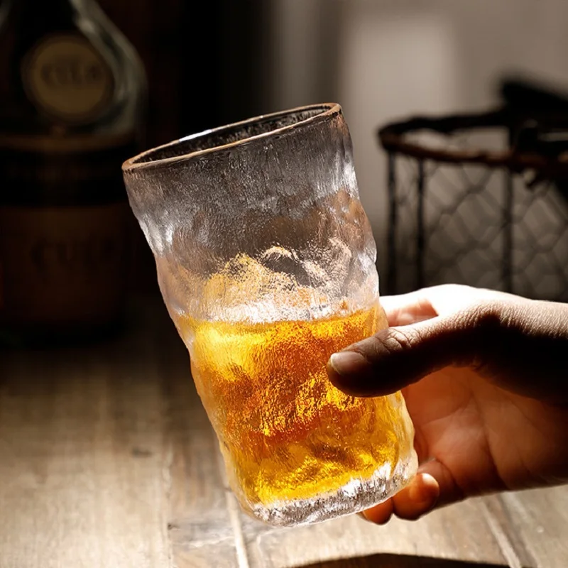 

300ml 350ml Glacier Glass Cup Bubble Cup High-Value Large-Capacity Thickened Heat-Resistant Cup Simple Style Cocktail Accessory