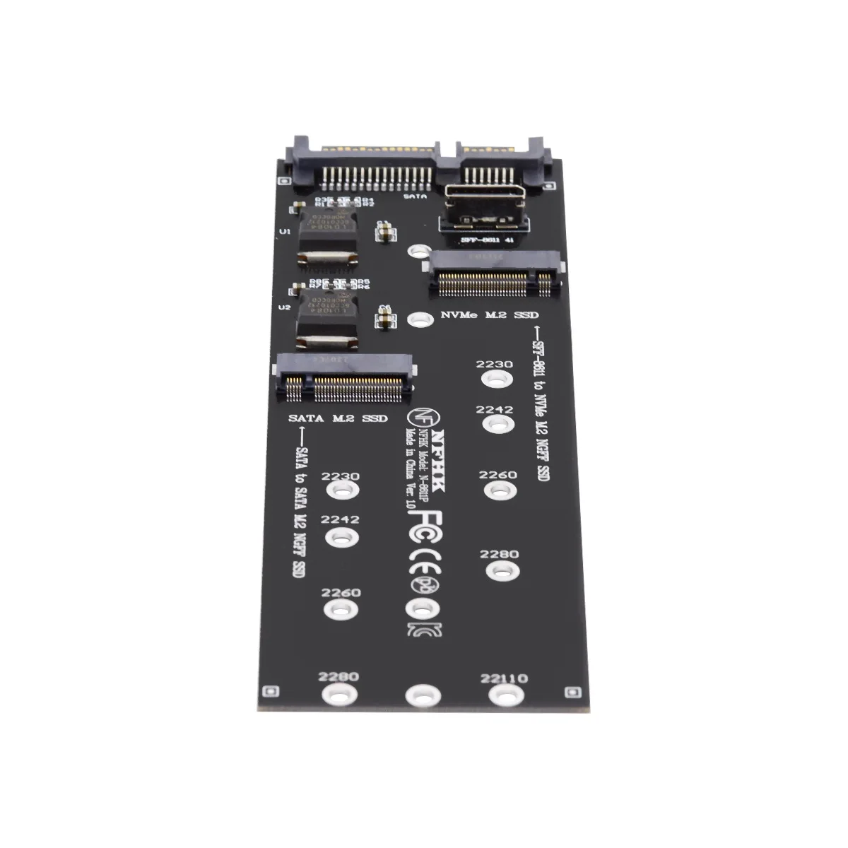 

SFF-8612 8611 to U.2 Kit M-Key to NVME PCIe SSD Oculink NGFF to SATA Adapter for Mainboard