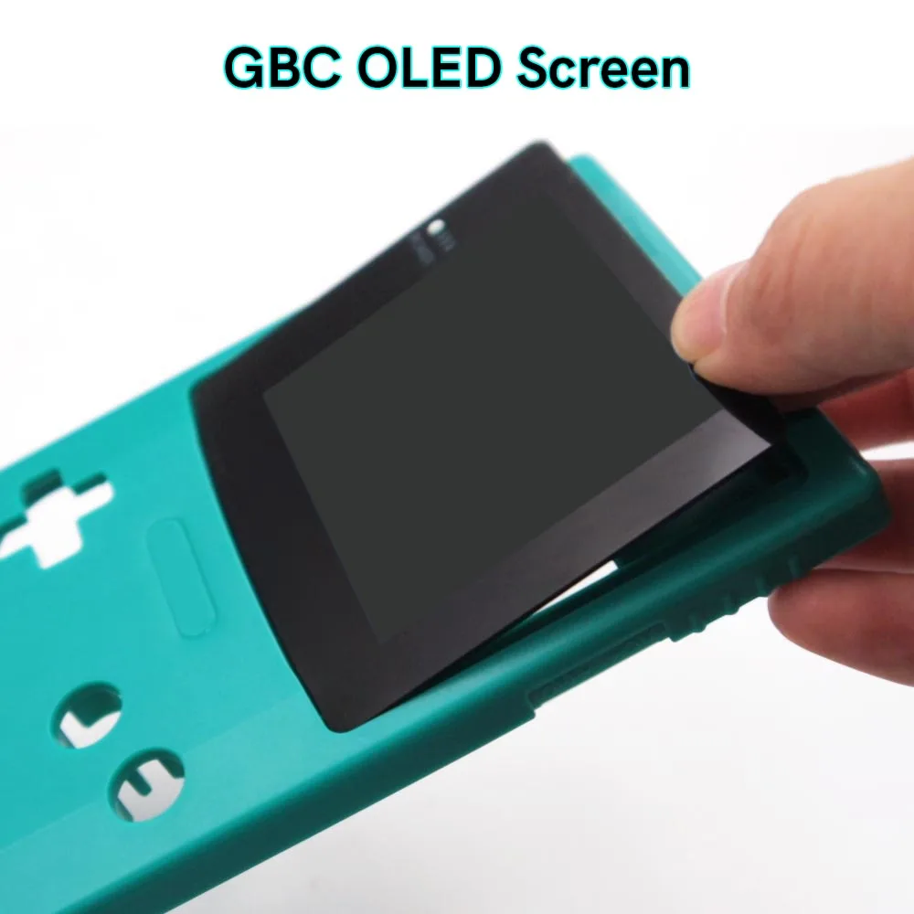 Kits d'écran tactile GBC OLED haute luminosité, avec coque prédécoupée, boîtier IPS personnalisé pour Console Color GameBoy