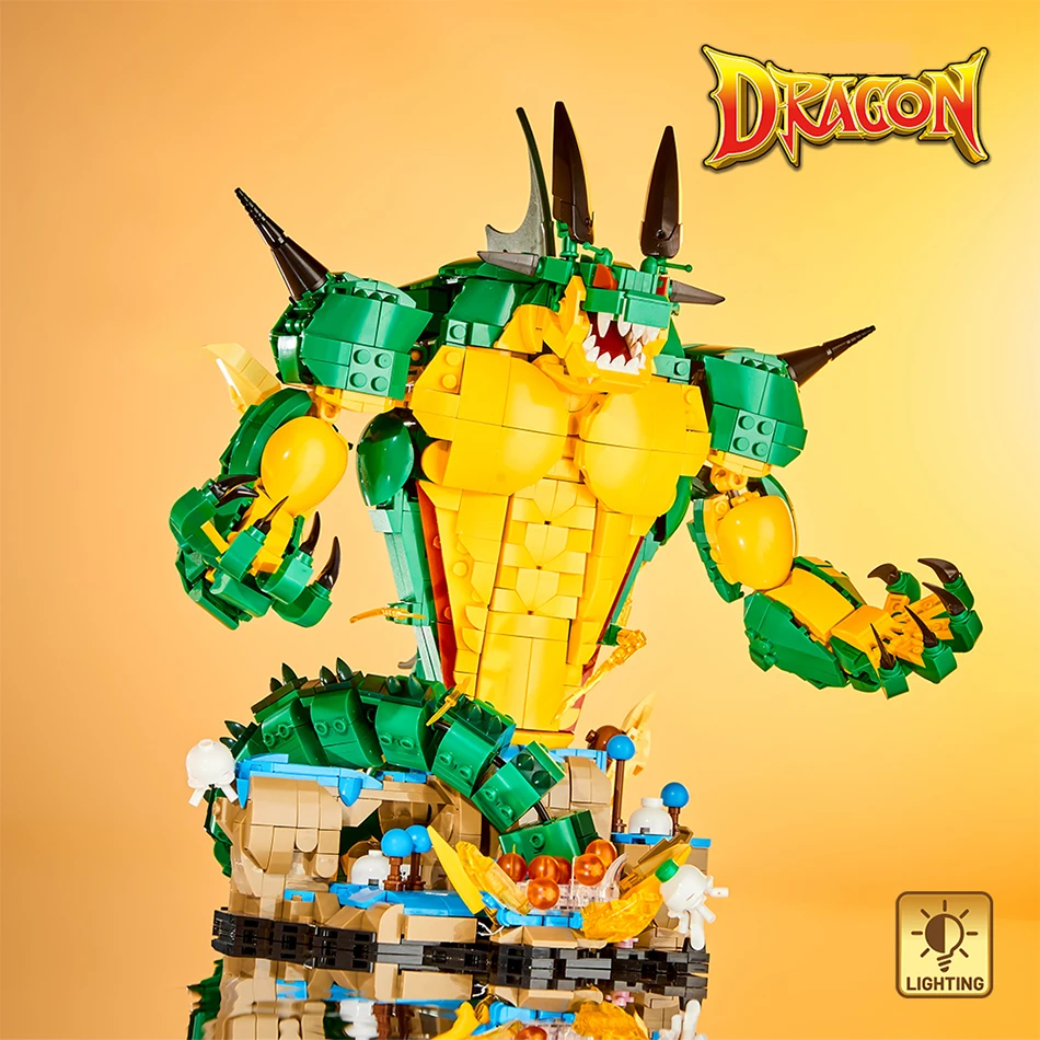 

1907 PCS MOC Japanese Anime Character Dragon God Model Building Blocks Balls Cartoons Dragon Assembly Bricks Toys for Kids Gifts
