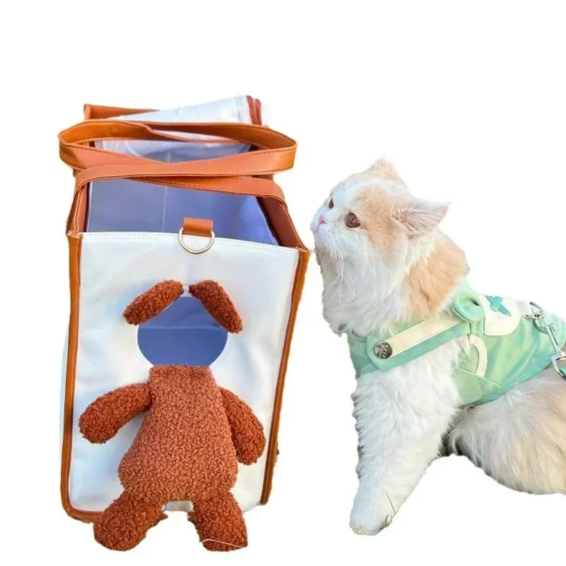 Doll pet bag out portable shoulder
