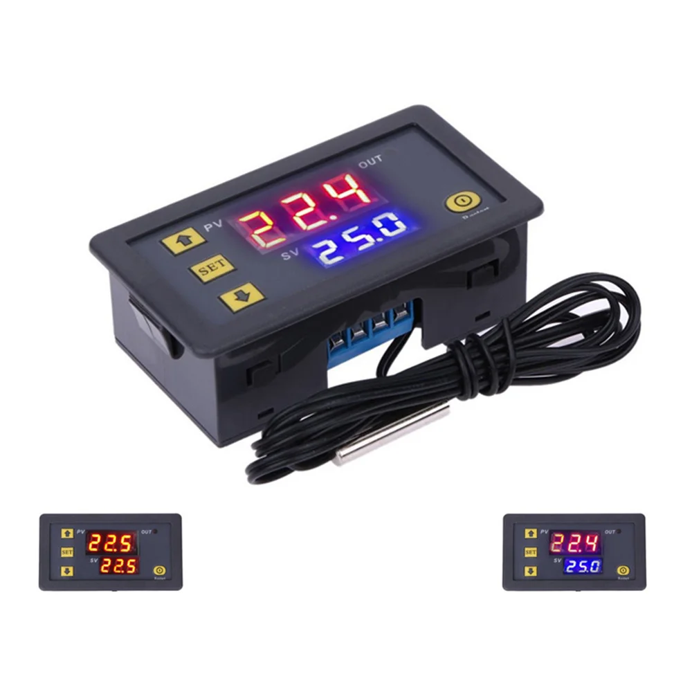 Winsun W3230 12V 24V AC110-220V Probe line 20A Digital Temperature Controller LED Display Thermostat With Heat/Cooling