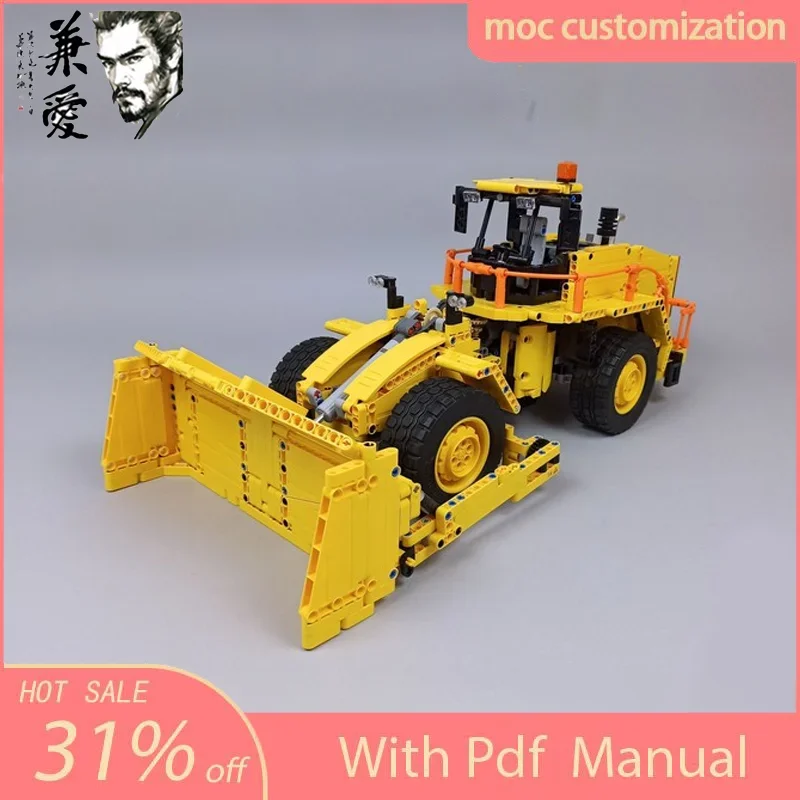 

1854PCS Moc-42114 City Engineering Wheel Dozer Tractor Trailer Model Technology Building Blocks Creative Children Toy Present