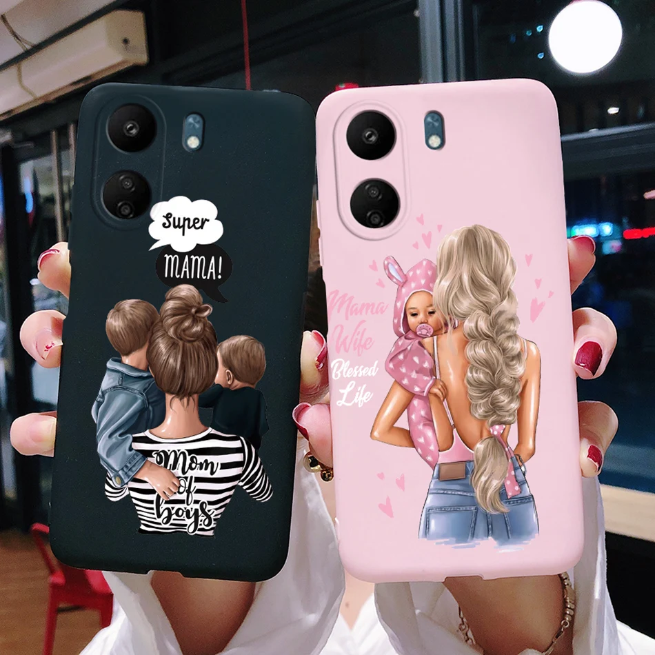 For Xiaomi Redmi 13C Case Super Mom Baby Fashion Girls Cover Soft TPU Fundas For Xiaomi Redmi 13C 13 C Redmi13C Phone Case Coque